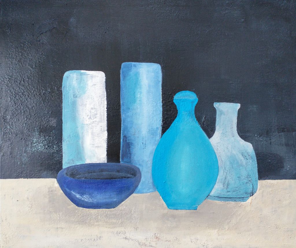 Bild Stillleben in Blau